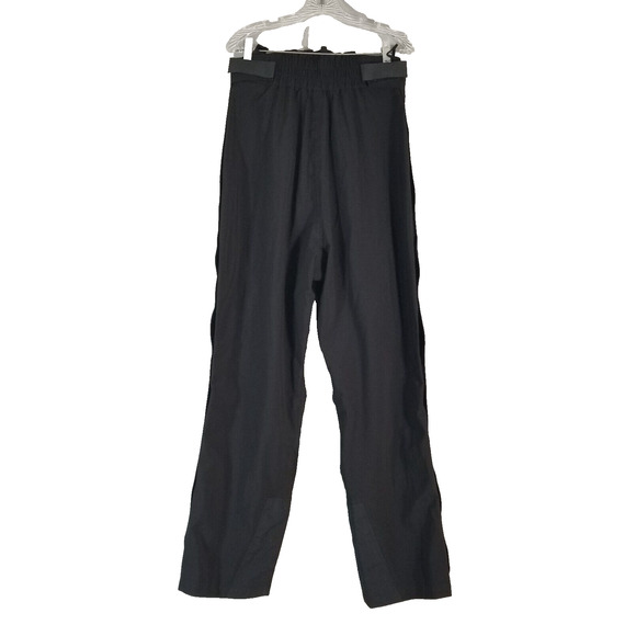 L.L. Bean Snow Pants Men's Large Black Nylon Goretex full zip adjustable waist